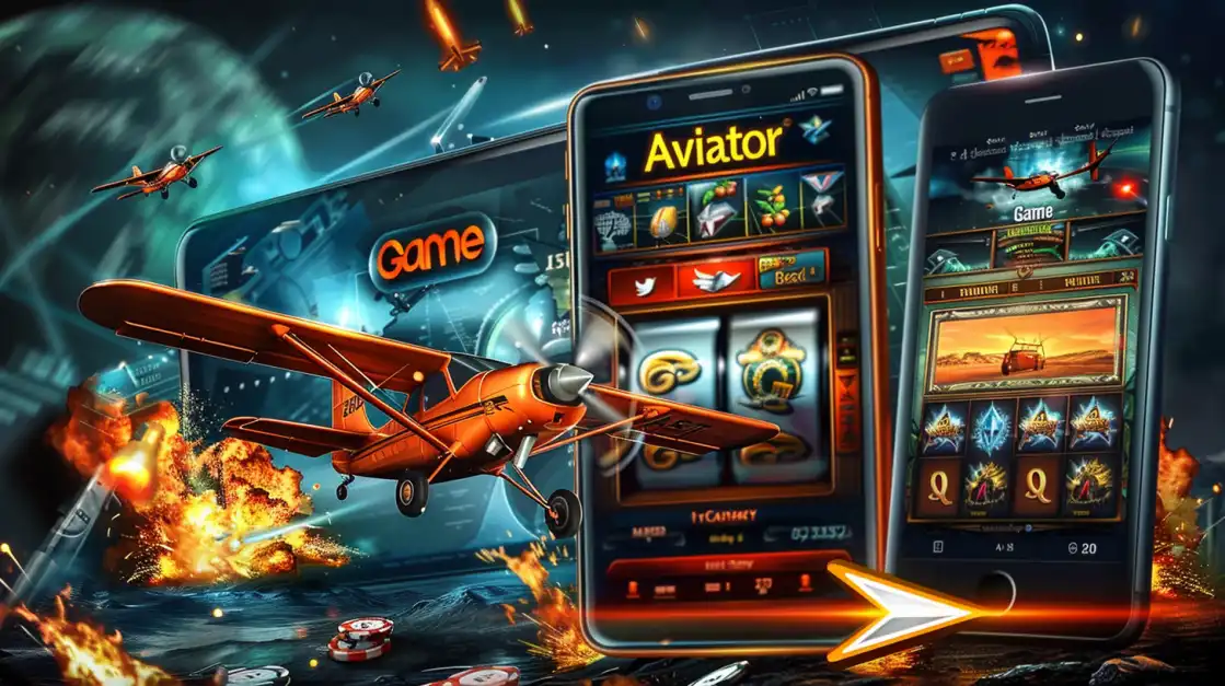 caça-níqueis com tema de avião em meio a explosões